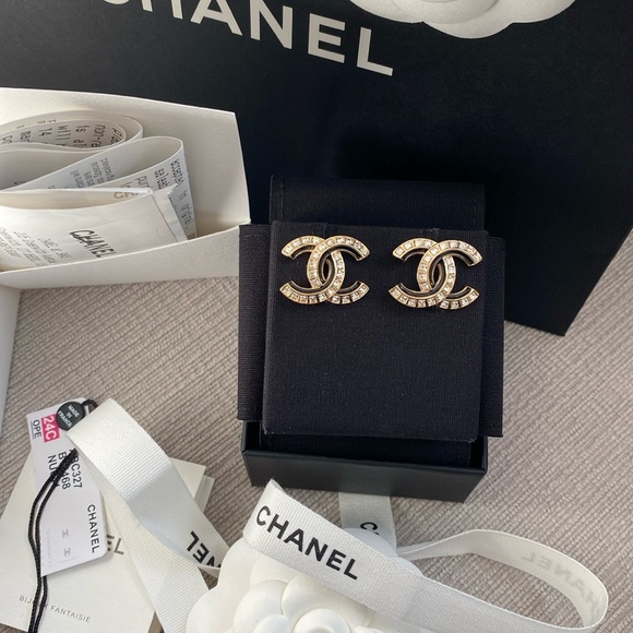 CHANEL Jewelry - Chanel CC Logo Statement Earrings